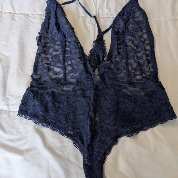 Victoria's Secret Other - Victoria's Secret Navy Lace Chemise